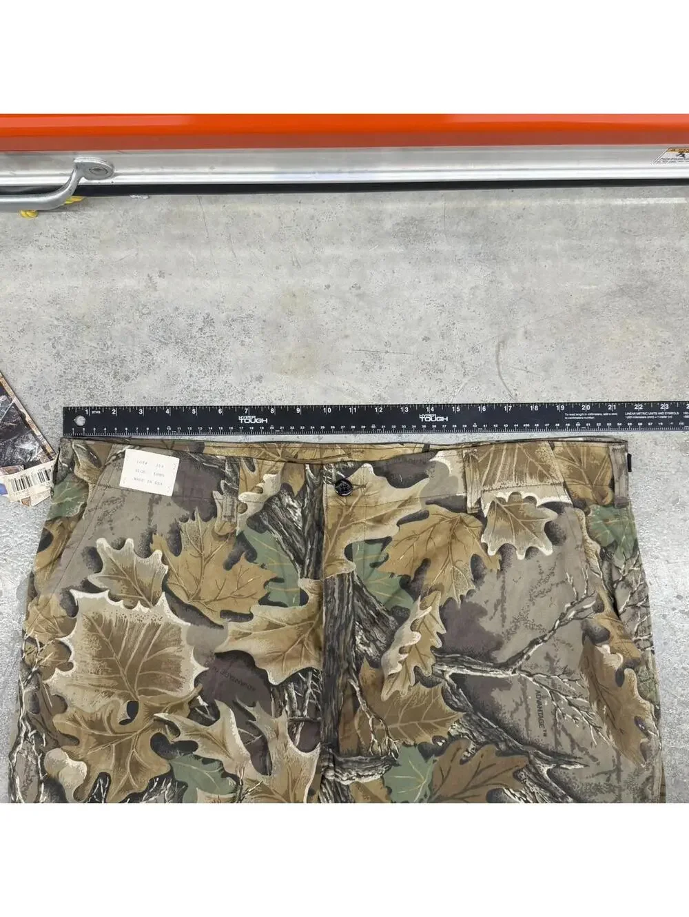 vintage realtree camo relaxed baggy fit cargo pants size 38 x 32